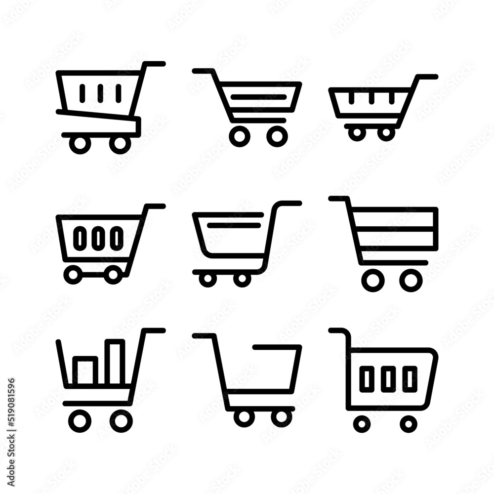 cart icon or logo isolated sign symbol vector illustration - high quality black style vector icons
