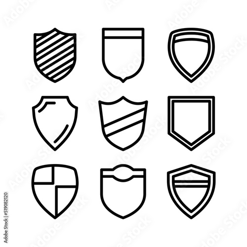 shield icon or logo isolated sign symbol vector illustration - high quality black style vector icons 