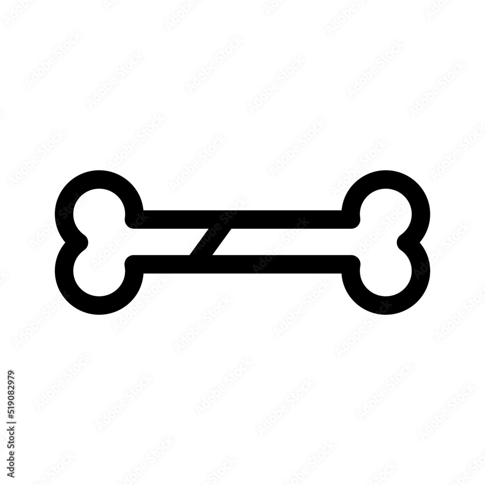 bone icon or logo isolated sign symbol vector illustration - high quality black style vector icons
