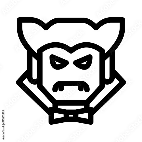 dracula icon or logo isolated sign symbol vector illustration - high quality black style vector icons
