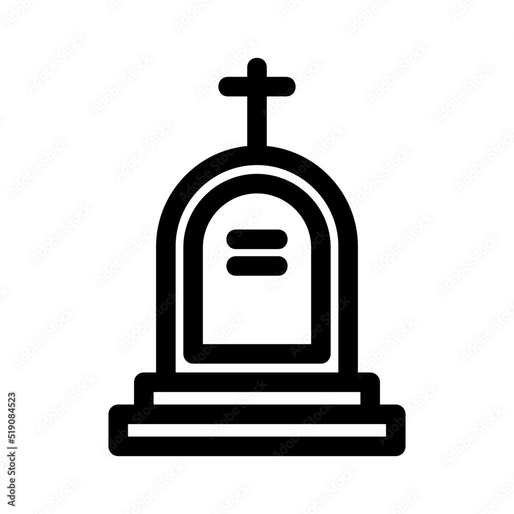 graves icon or logo isolated sign symbol vector illustration - high quality black style vector icons
