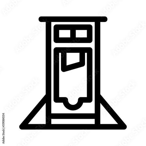 guillotine icon or logo isolated sign symbol vector illustration - high quality black style vector icons
