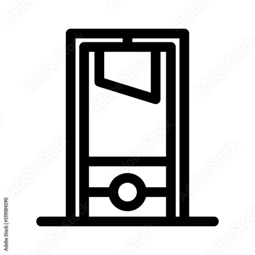 guillotine icon or logo isolated sign symbol vector illustration - high quality black style vector icons
