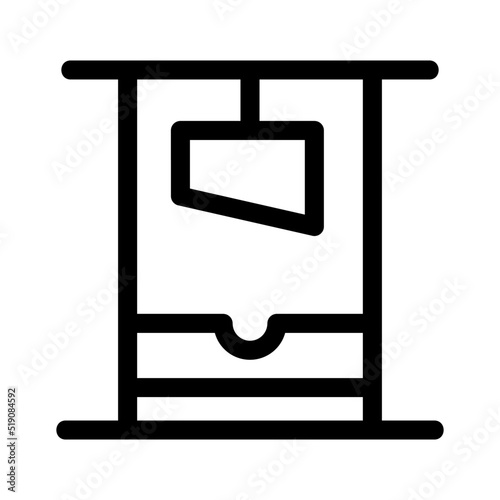 guillotine icon or logo isolated sign symbol vector illustration - high quality black style vector icons
