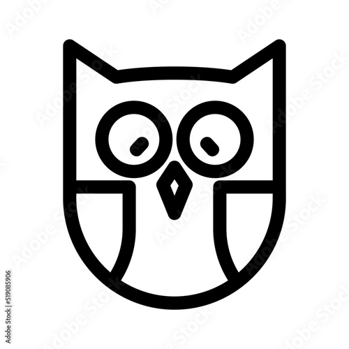 owl icon or logo isolated sign symbol vector illustration - high quality black style vector icons
