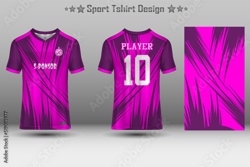 Football jersey mockup and sport jersey mockup with abstract geometric pattern
