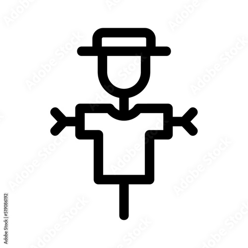 scarecrow icon or logo isolated sign symbol vector illustration - high quality black style vector icons 