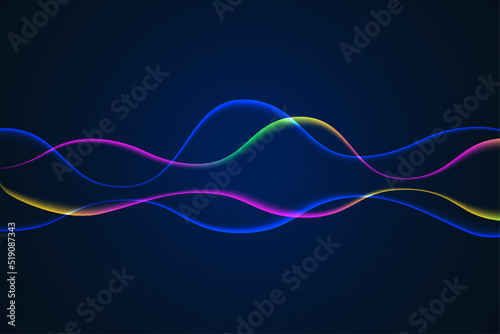 Intersecting glowing laser security beams on a dark background.Art design shine light ray.Laser field.