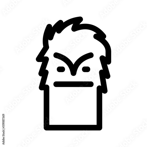 yeti icon or logo isolated sign symbol vector illustration - high quality black style vector icons
