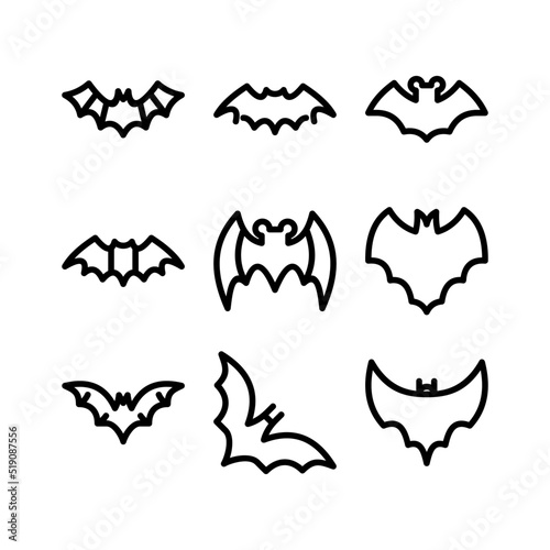 bat icon or logo isolated sign symbol vector illustration - high quality black style vector icons 