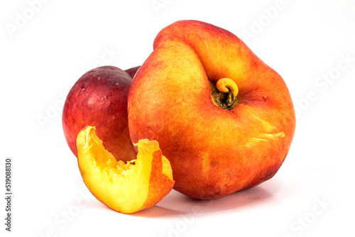 Donut Peaches isolated in white background 