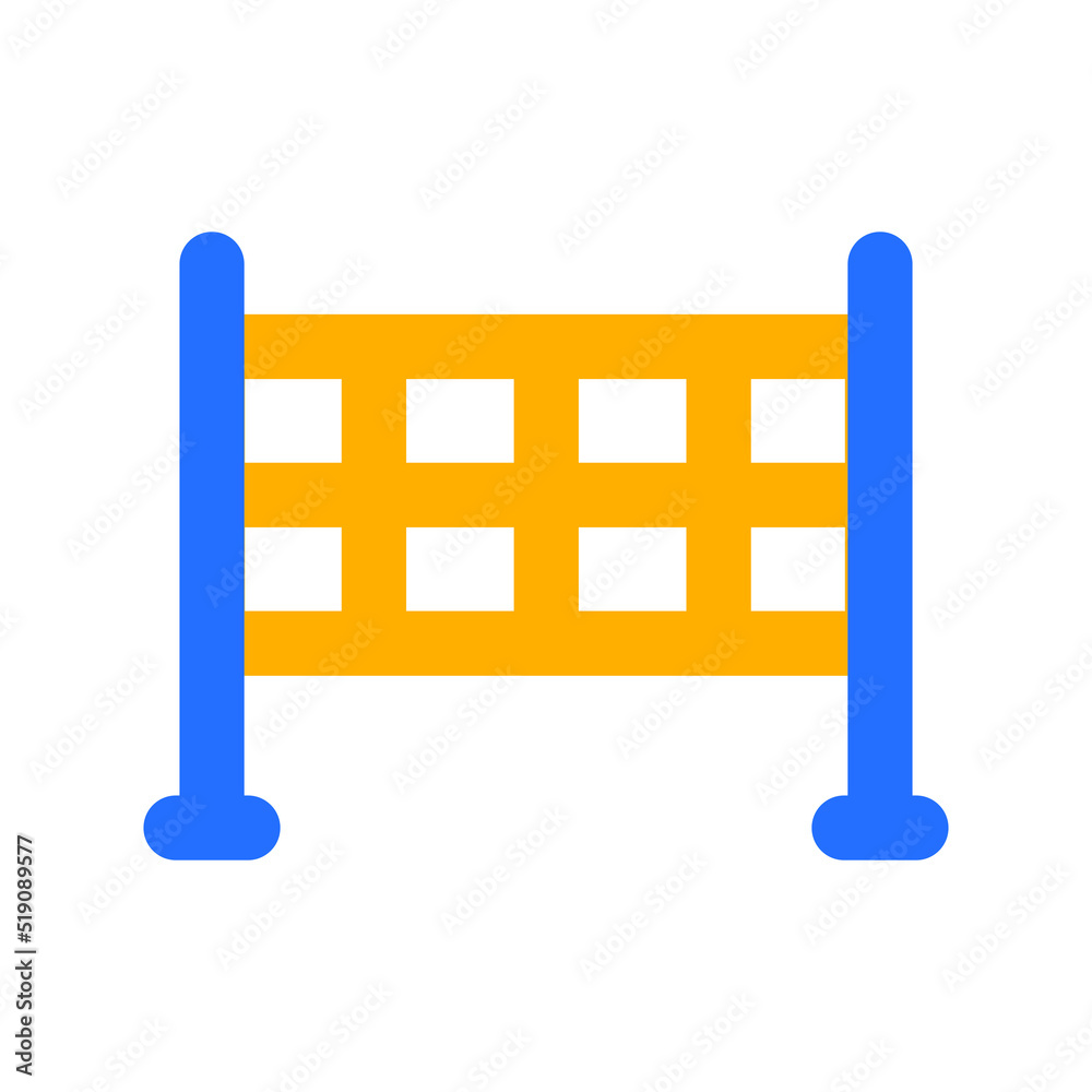 Fototapeta premium Net Icon with Outline Color