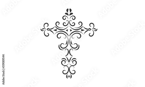 Holy Cross Design for print or use as poster, card, flyer, Tattoo or T Shirt