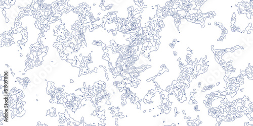 topographic line contour map background, geographic grid map, stock vector illustration