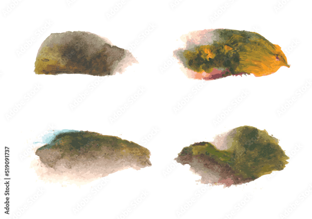 Abstract watercolor stains, ink, brushstroke Abstract watercolor stains, ink, brushstroke