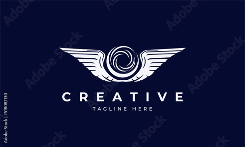 Wing Logo Template vector icon design
