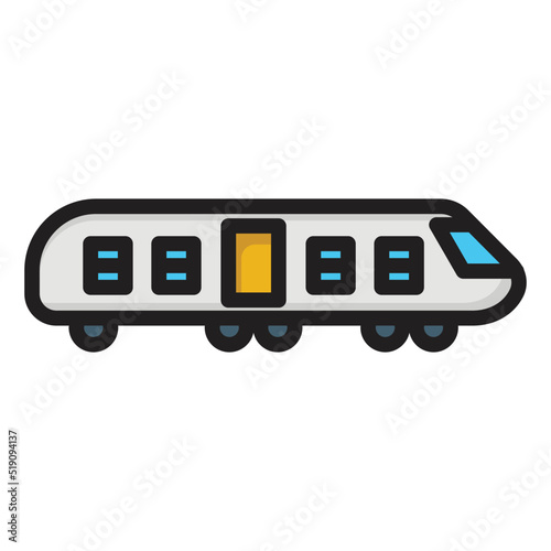 tourism train Vector icon which is suitable for commercial work

