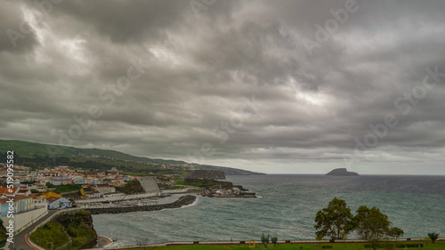 The Terceira island, one of the islands of the portuguese archipelago, azores
