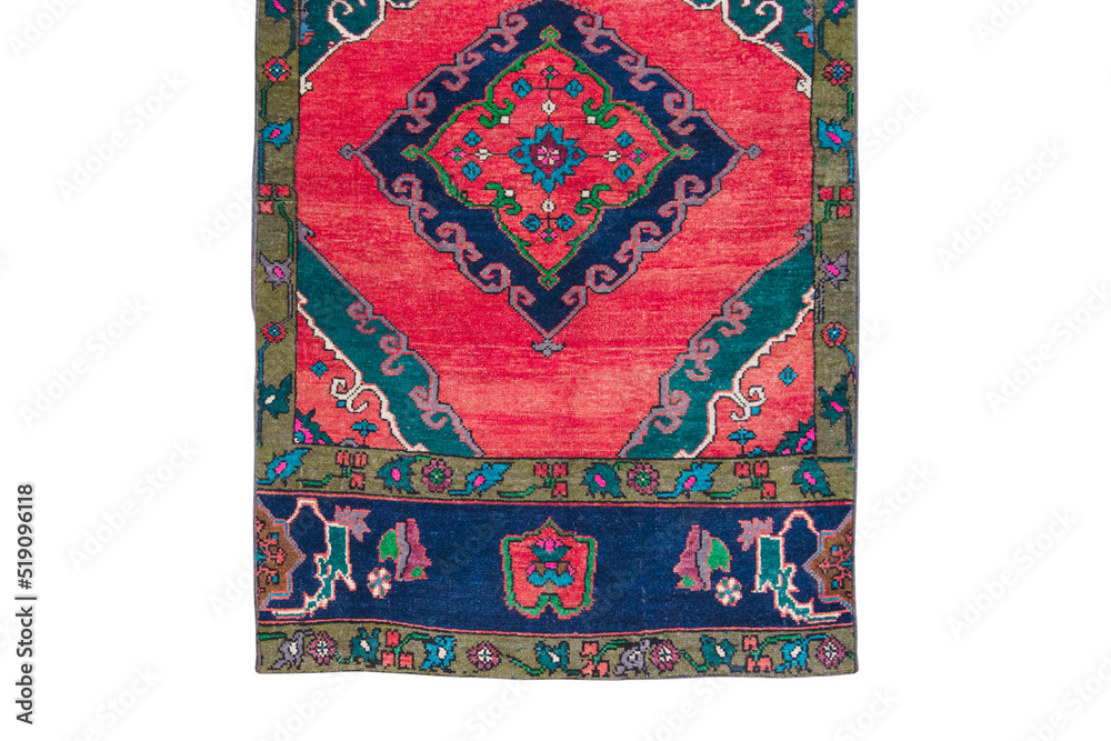 Hand woven antique Turkish carpet Hand woven antique Turkish carpet