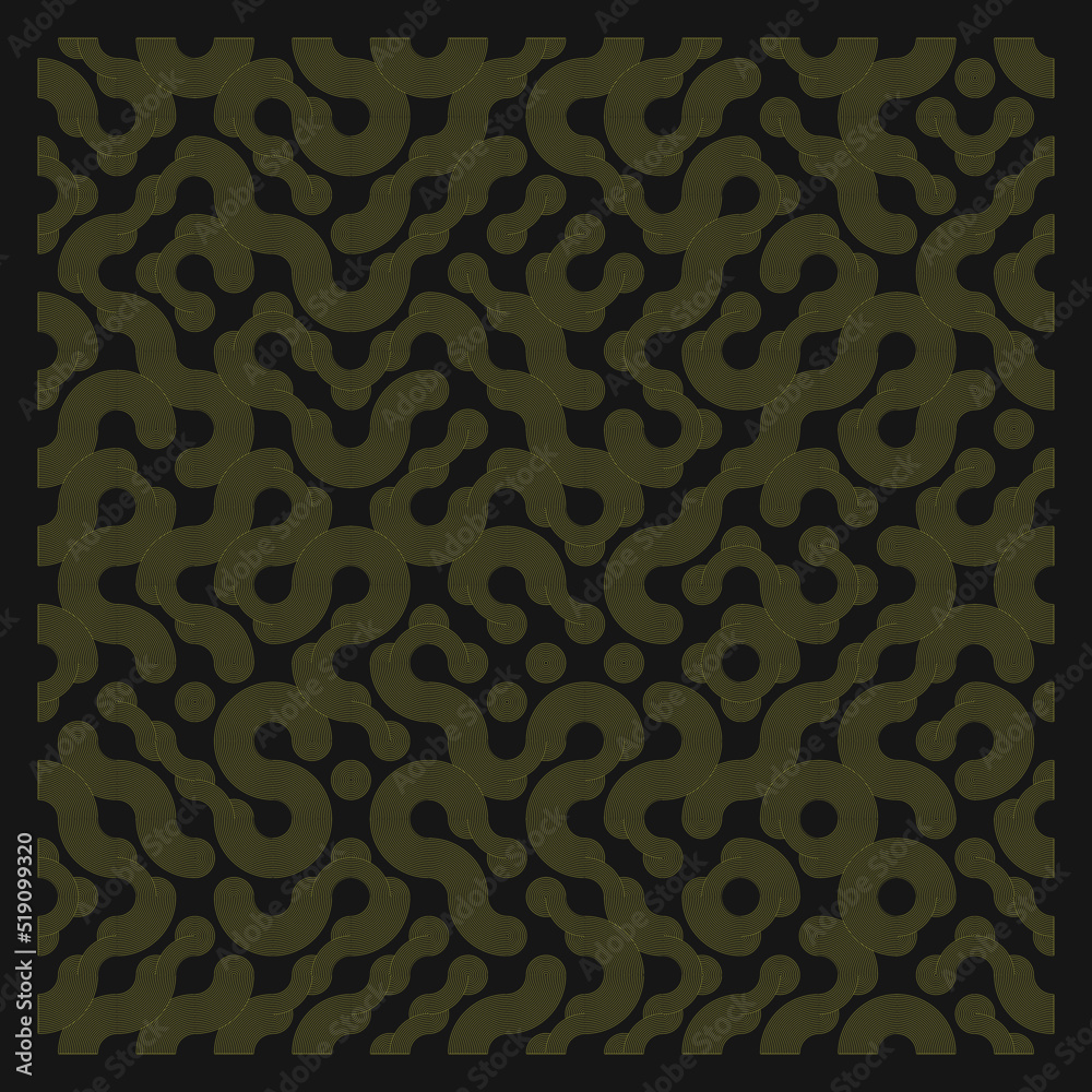 Fototapeta premium Color truchet tiling connections illustration