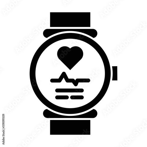 heart watch Vector icon which is suitable for commercial work

