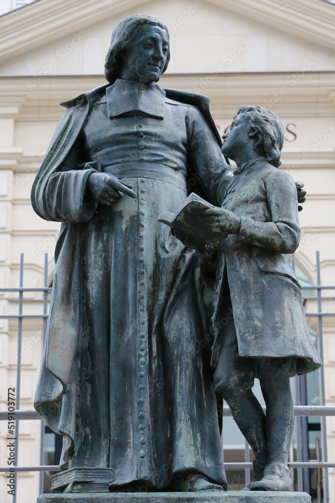 Saint Jean-Baptiste de la Salle. Founder of the brothers of the christians schools (1651-1719).