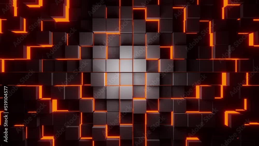 Hell cube VJ loop background