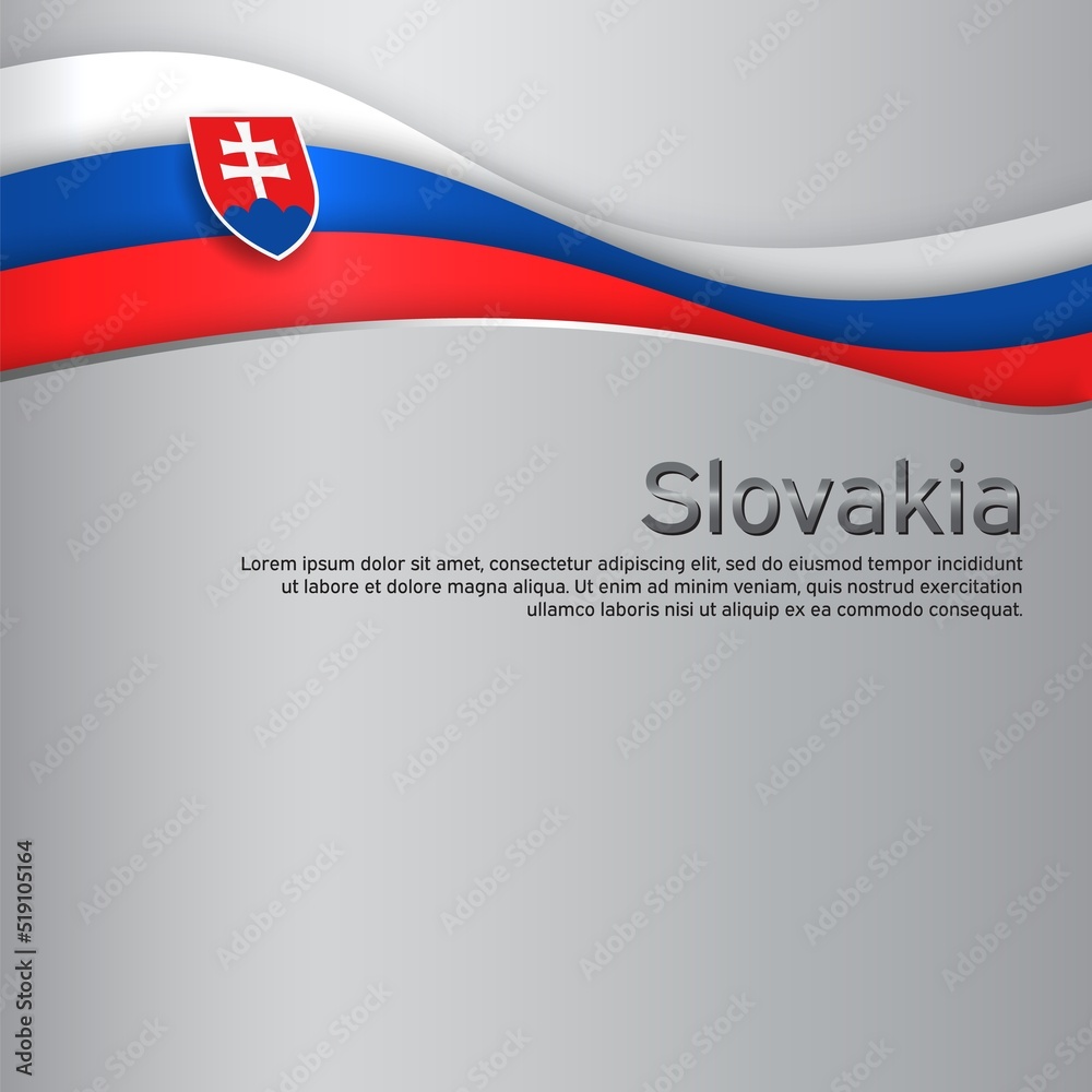 Abstract waving slovakia flag. State patriotic slovak cover, flyer. Creative background for slovakia patriotic holiday card design. Paper cut style. National poster. Business booklet. Vector design Abstract waving slovakia flag. State patriotic slovak cover, flyer. Creative background for slovakia patriotic holiday card design. Paper cut style. National poster. Business booklet. Vector design
