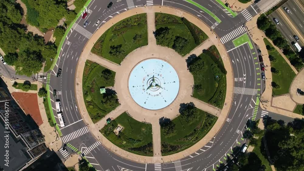 Birds Eye View of Logan Circle in Philadelphia Birds Eye View of Logan Circle in Philadelphia
