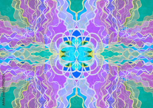 abstract creative pattern as background, hand drawn artwork, watercolor on paper