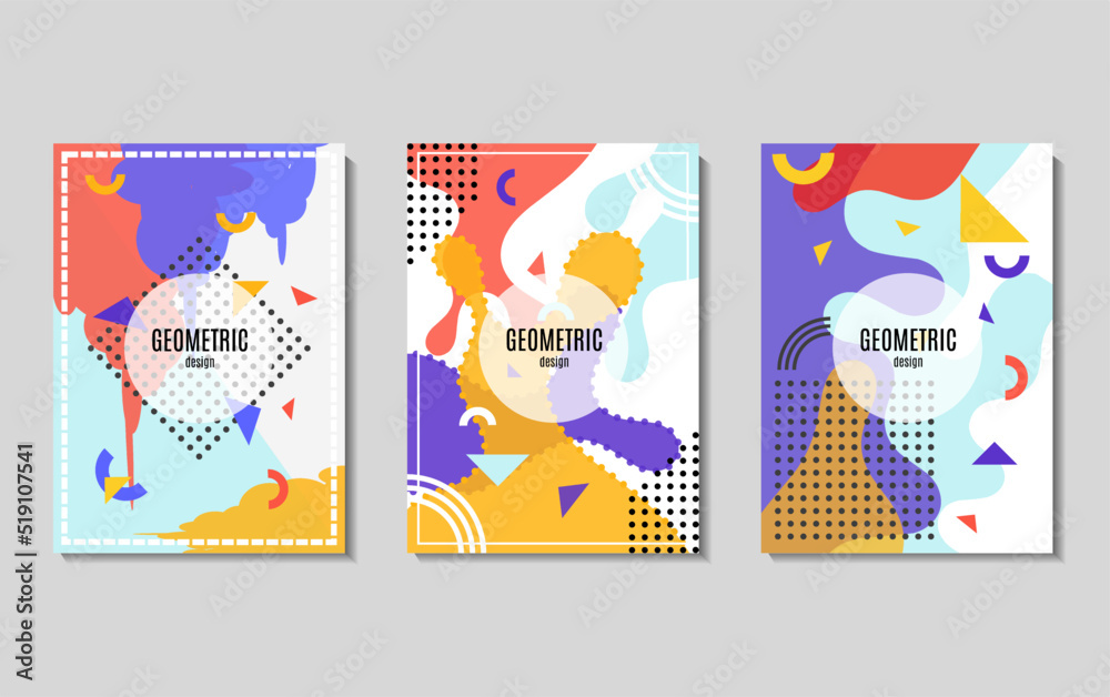 Set template abstract  for cover design
