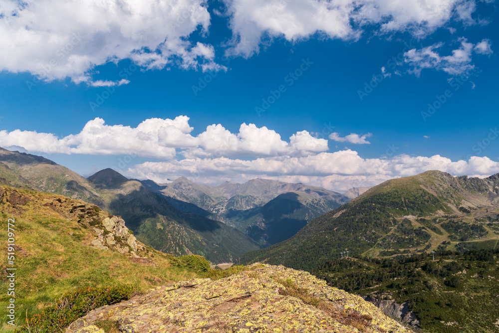 Fototapeta premium Andorra lakes on Tristaina scenic view