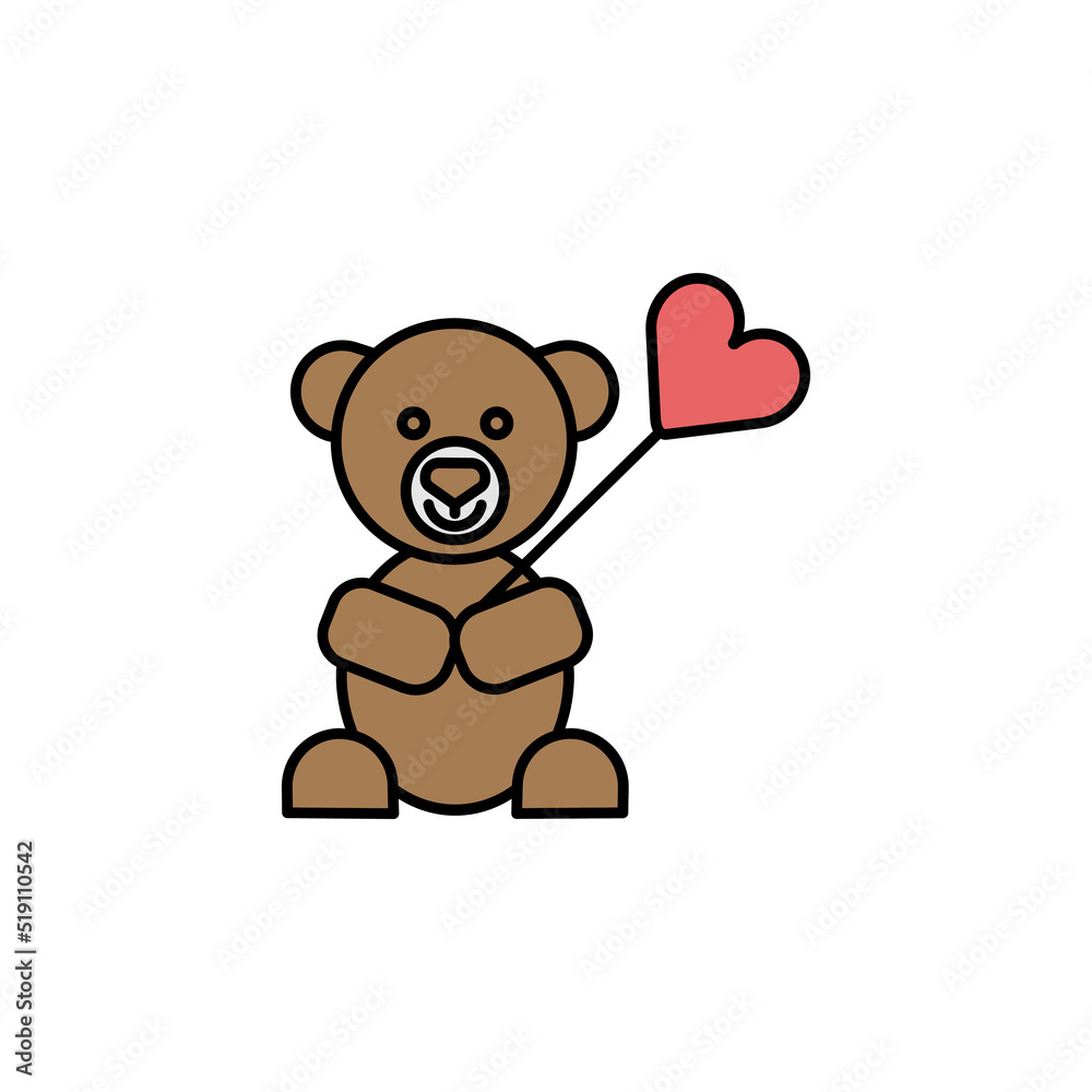 bear line icon. Elements of wedding illustration icons. Signs, symbols can be used for web, logo, mobile app, UI, UX bear line icon. Elements of wedding illustration icons. Signs, symbols can be used for web, logo, mobile app, UI, UX