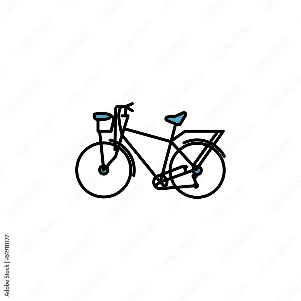 bicycle line icon. Elements of wedding illustration icons. Signs, symbols can be used for web, logo, mobile app, UI, UX