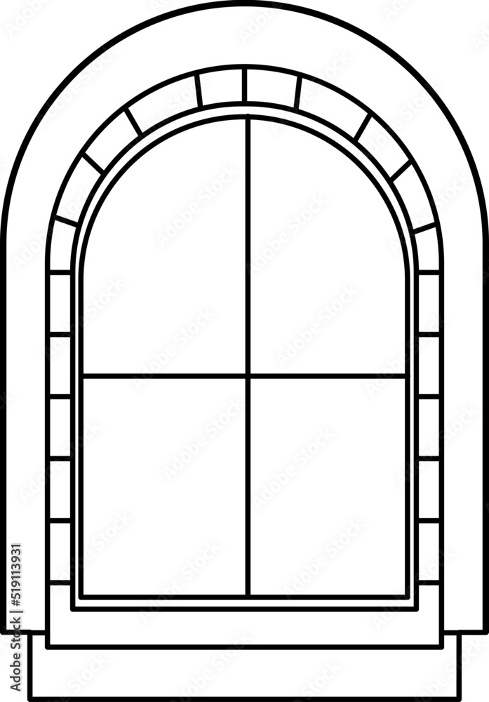 window design illustration isolated with no background window design illustration isolated with no background