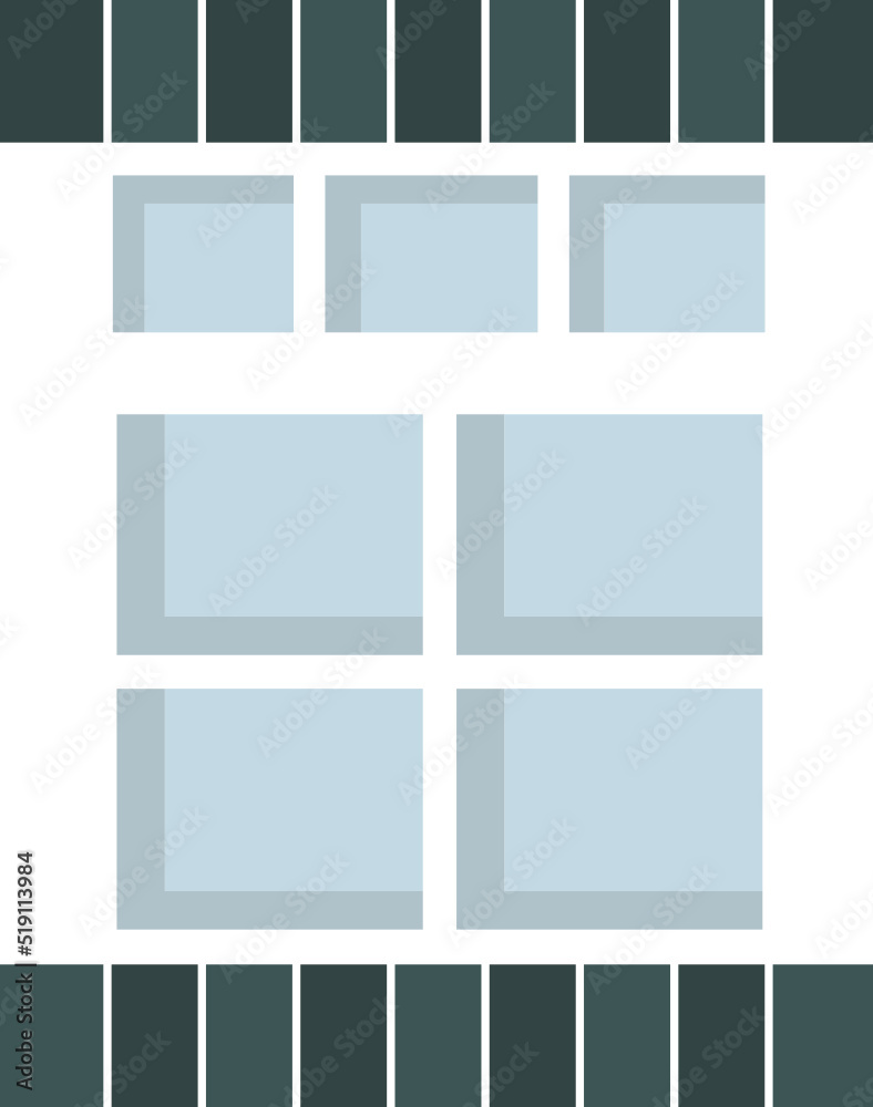 window  design illustration isolated with no background 