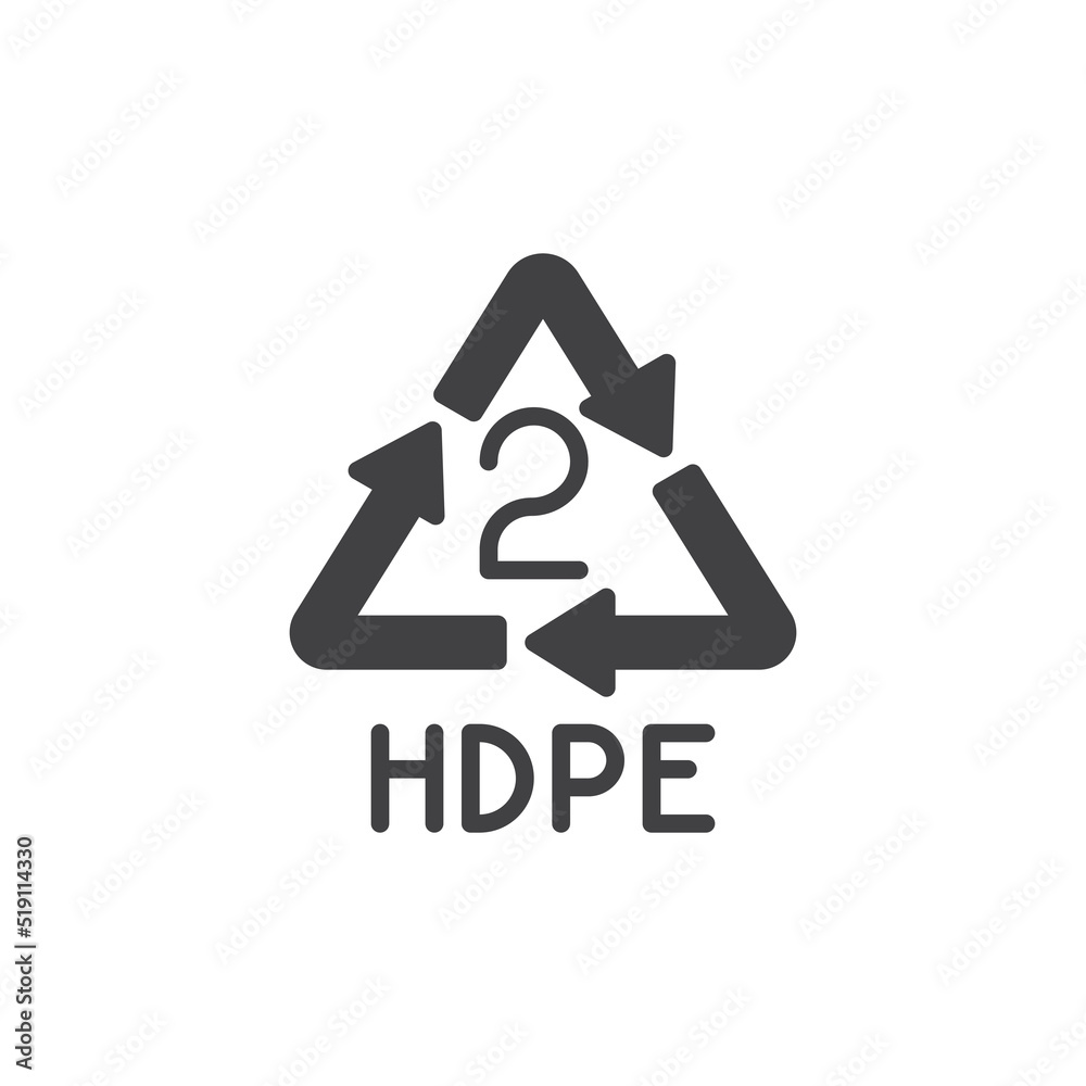 Hdpe vector icon Hdpe vector icon
