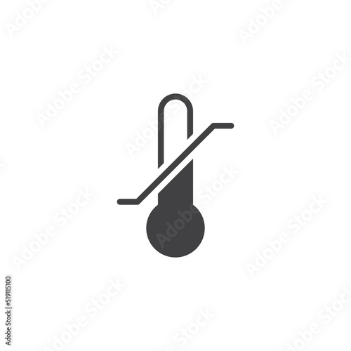 Temperature limitation vector icon