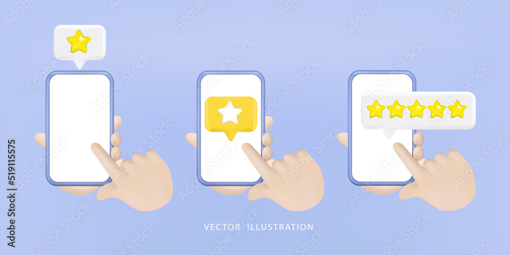 3D vector star symbol social media review rating icon isolated on bubble speech. Comments thread mention or reply sign with social media. 3D vector star symbol social media review rating icon isolated on bubble speech. Comments thread mention or reply sign with social media.