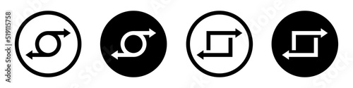 Transfer icon. Exchange arrow icon, vector illustration