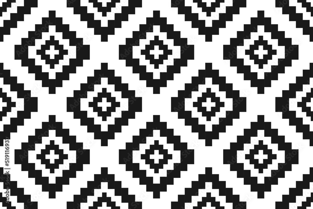 Geometric ethnic seamless pattern traditional. Design for background, wallpaper, illustration, fabric, clothing, carpet, textile, batik, embroidery.