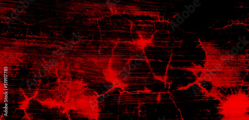 Abstract illustration background with original textured effect in black red color. Concrete wall surface.
