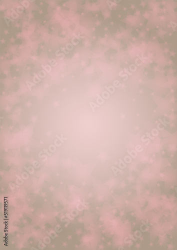 Vector Shiny Stars Confetti on Pink Background with Silver and White Light Spots. Magic Shiny Pastel Print. Baby Print. Gentle Stardust Pattern. Sparkle Festive Cover Design.