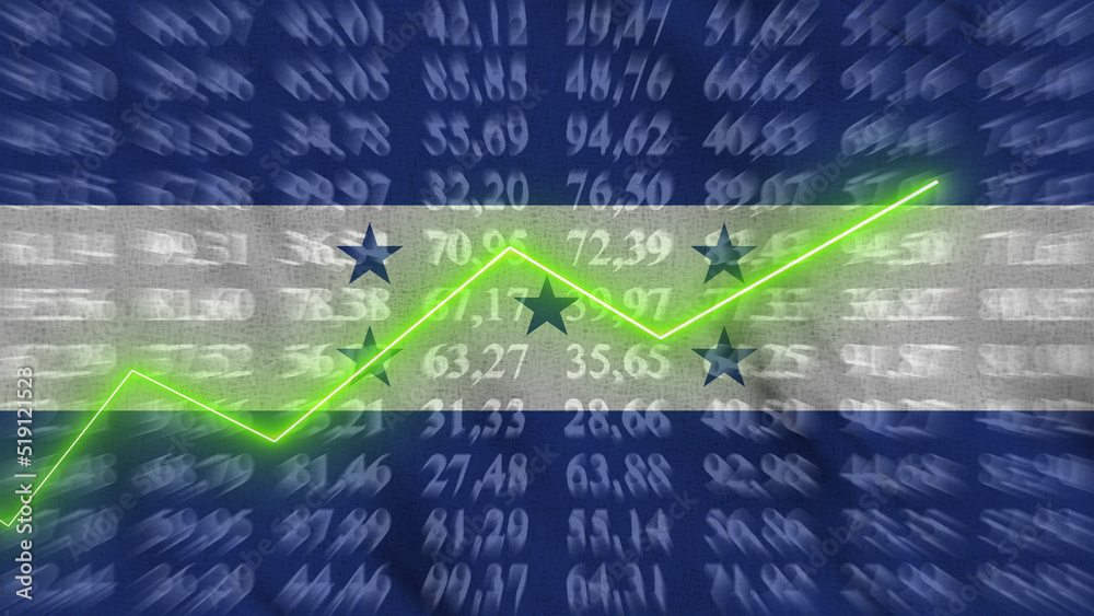 Honduras financial growth, Economic growth, Up arrow in the chart ...