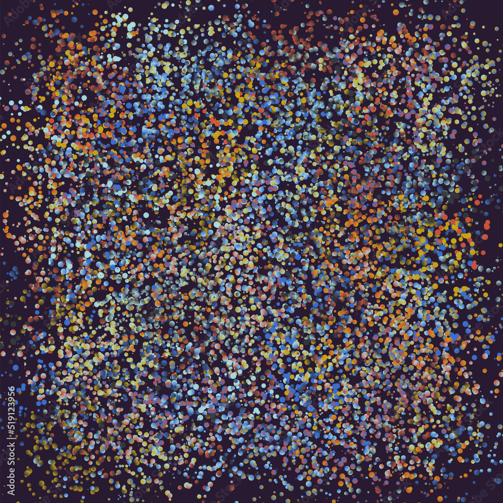 Fototapeta premium Abstract Vector Graphics Made With Generative Art Approach Using Geometric Shapes
