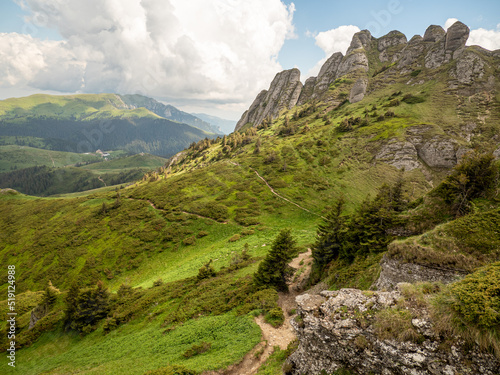 beautiful mountain landscape in Ciucas Mountains, Romania 