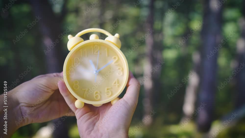 fall back time change close up 