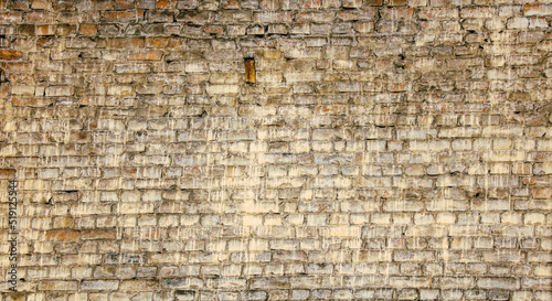 Old brick wall of the house as an abstract background.