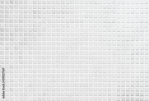 White ceramic wall and floor tiles mosaic background in bathroom and kitchen.