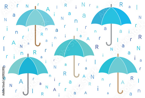 ゴシック体 雨 傘 抽象 模様 装飾 ベクター ai 素材 背景